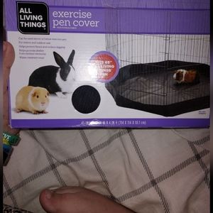 Small animal exercise pen cover